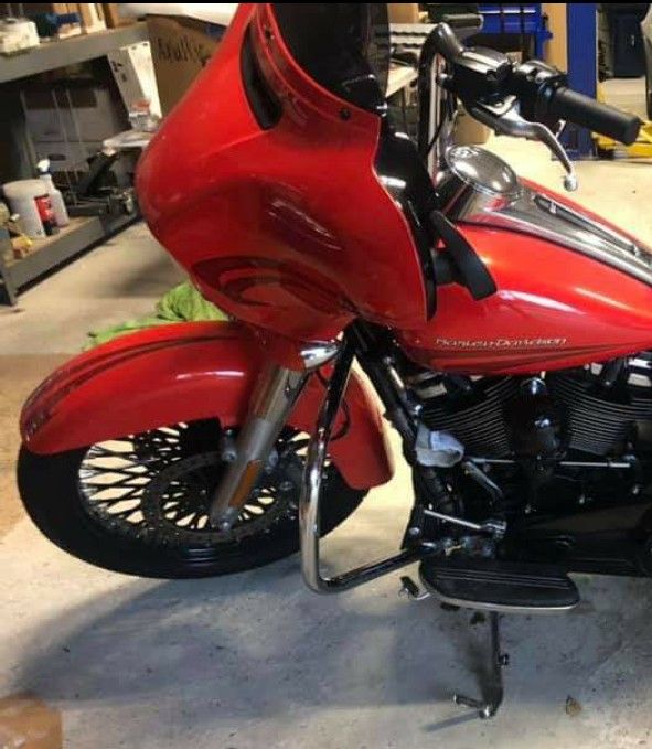 Harley Davidson Streetglide Electraglide Ultraglide 14" chrome meat