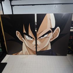 Goku And Vegeta Foam Poster 