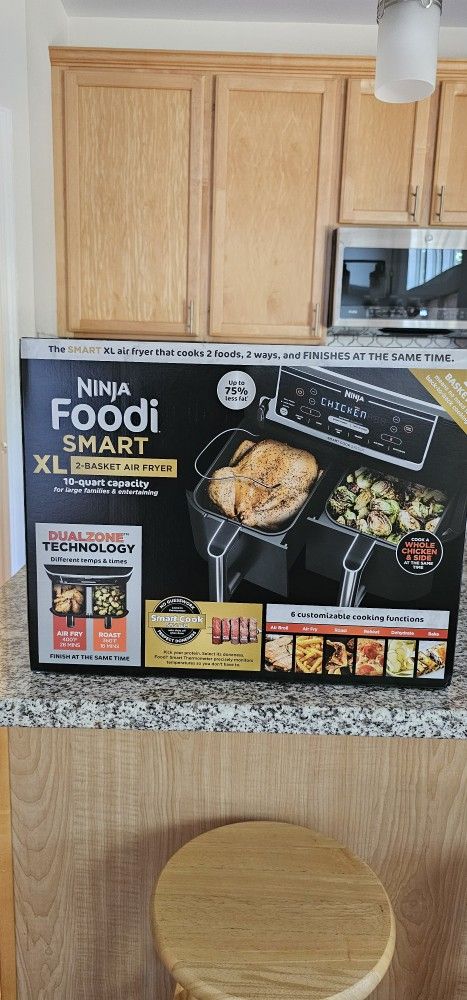 Ninja XL 2-Basket Air Fryer 10 Quart