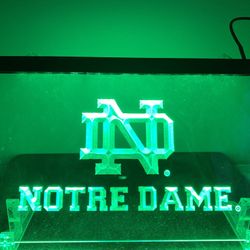 Notre Dame Lighted Sign (8”x12”)