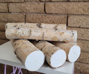 Fireplace Logs- Decorative Birch Wood Logs 5 pack