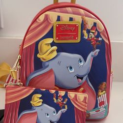 Dumbo Loungefly Back Pack & Matching Wallet 