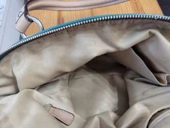Coach Daisy Spectator Emma Leather Tote Bag (Blue / Teal)