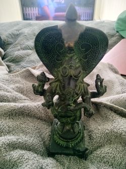 Bronze Ganesha Statue 7" 
