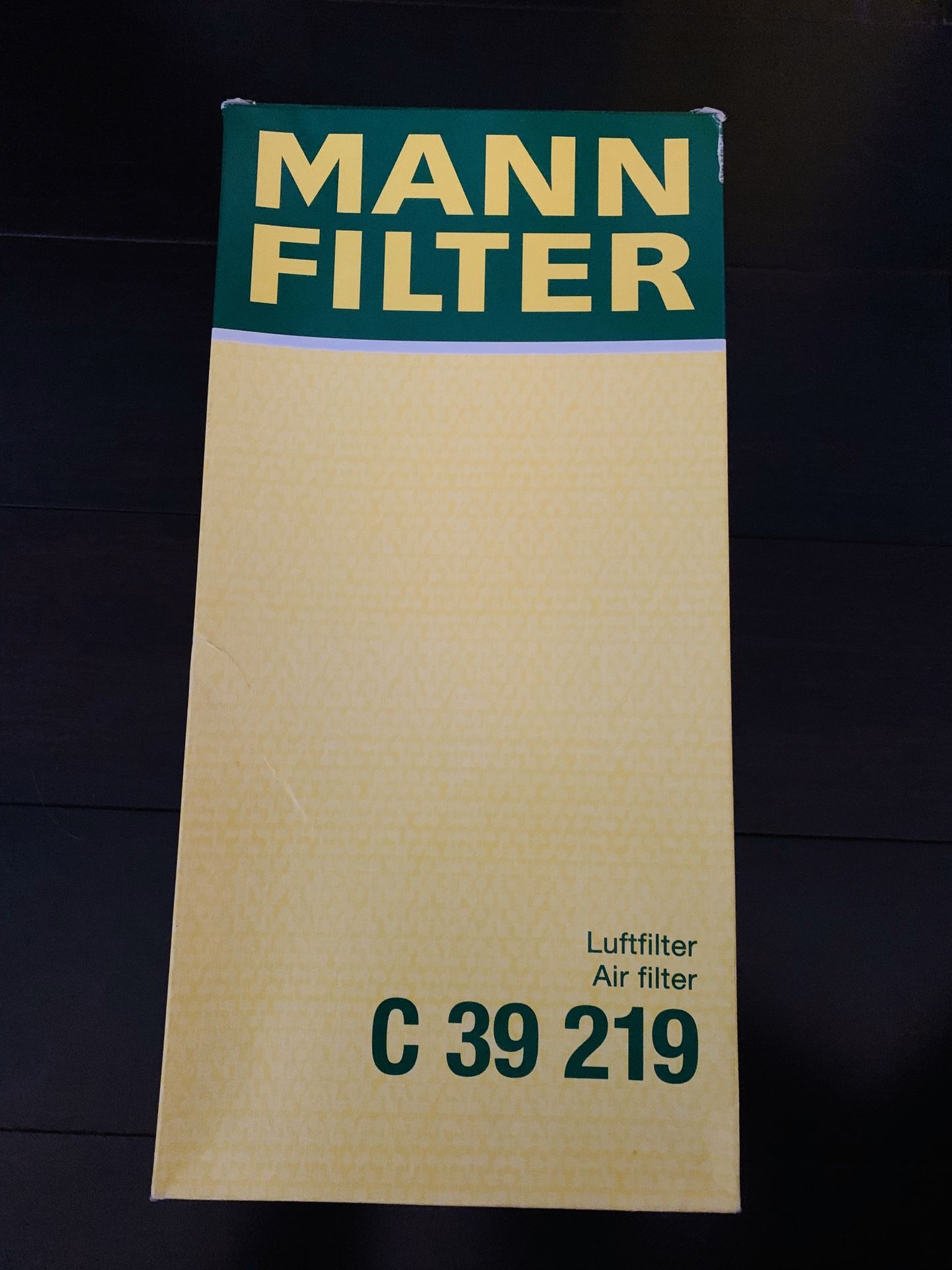 Mann C 39 219 NEW Air Filter For Audi, Porsche & VW