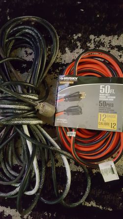 GE extension cord and husky extension cord for Sale in Denver, CO - OfferUp
