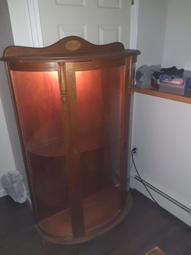 Vintage Curio China Cabinet