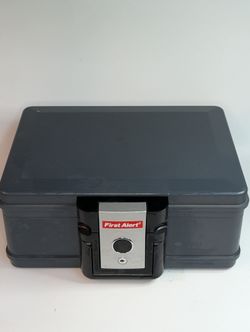 2017f Fire and Water Chest 0.19 Cubic Foot Gray No Keys Included