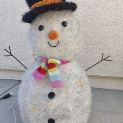 Outdoor Snowman Christmas Xmas Mas Light Decorations 