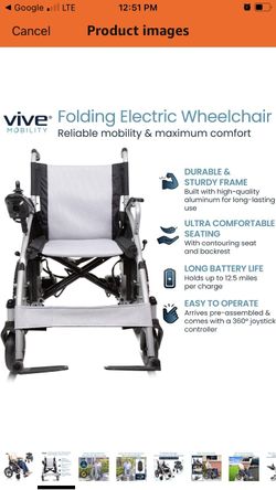 Vive Electric Wheelchair