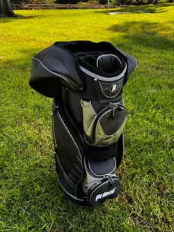 Prince Golf Cart Bag – Lots of Storage – Rain Cover – Good Condition