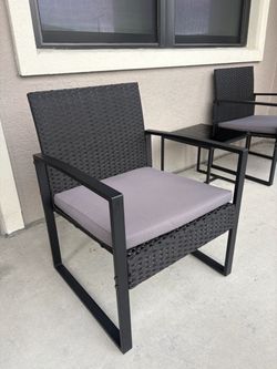 3 Piece set (2 Balcony Chairs and a table)
