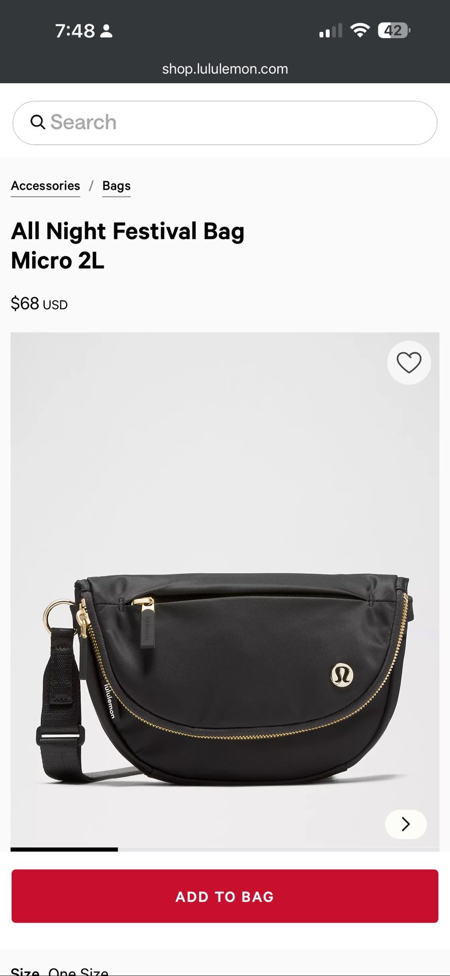 All Night Festival Bag Micro 2L