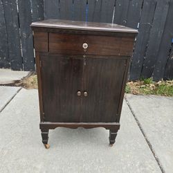 Antique Cheney Talking Machine Co. Record Cabinet