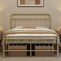 Gold Full Size Bed Frame