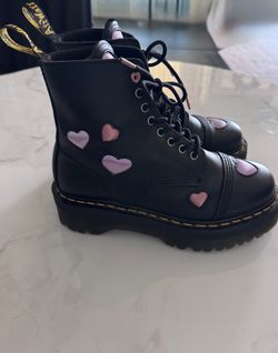 Doc marten (size8) heart boots $70 OBO