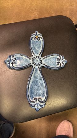 Decorative Ceramic Cross Wall Hanging
