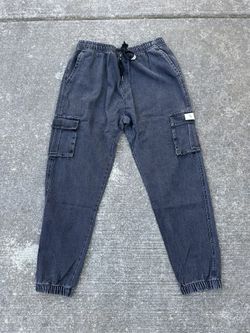 Denim Cargo Pants