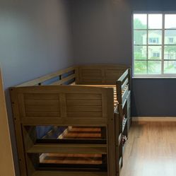 Grey Wooden Kids Bed With Ladder !!!!!