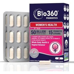 Vaginal Probiotics for Women - Supports pH Balance, Vaginal, Urinary, & Digestive Health - 50 Billion CFU & 15 Unique Strains for Healthy Vaginal Odor