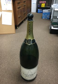 Vintage Chandon brut cyber empty bottle