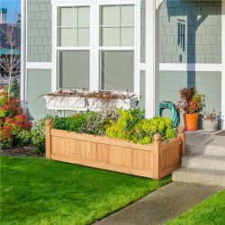 43.5″ L × 16″ W × 14″ H Wooden Raised Garden Bed  ‎