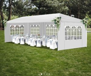 10x30 Party Tent Canopy Outdoor Gazebo Canopy Wedding Party Tent with 8Sidewalls