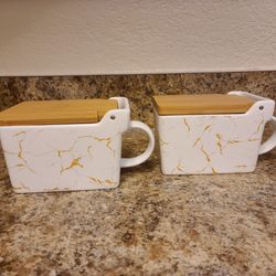 New Japanese-style Ceramic Salt/Spice/Souce Container