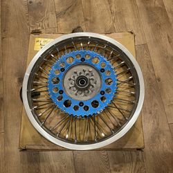 Yamaha 1(contact info removed) YZ125 YZ250 YZ400 WR250 WR400 Rear Wheel Assembly 18x2.15