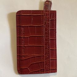 Red Crocodile Card Holder/ Wallet