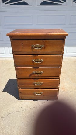 Five cabinet drawers
