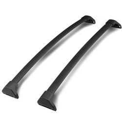 Black Aluminum Top Rail Roof Rack Crossbar  14-18 Acura MDX