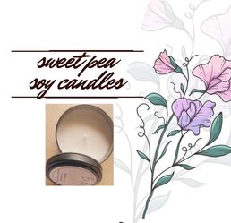 Handmade Sweet Pea Candles 