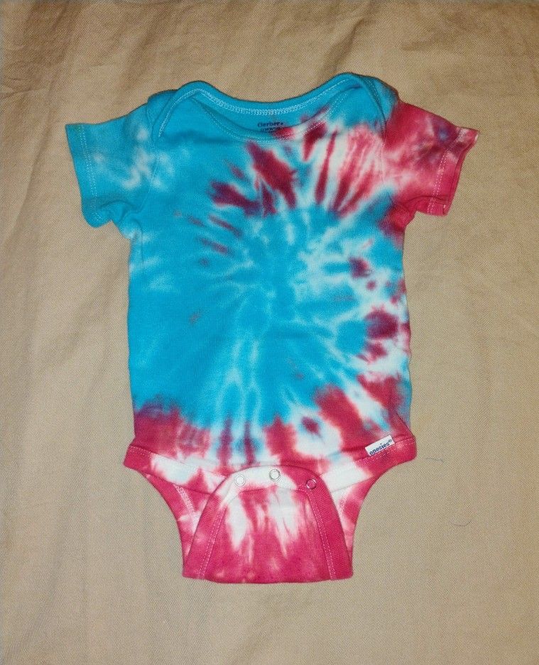 12 Months Tie Dyed Onesie • Gerber 