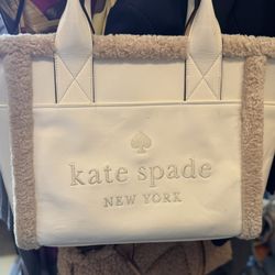 Kate Spade Jett Faux Shearling Tote, Meringue