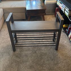Shoe Rack And Bench Combo