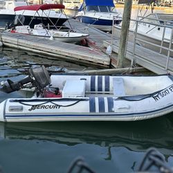 Mercury Dinghy Fiberglass Hill Trailer 8 Hp Tohatsu 