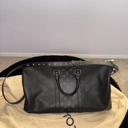 Louis Vuitton Monogram Eclipse Keepall Bandouliere 50 