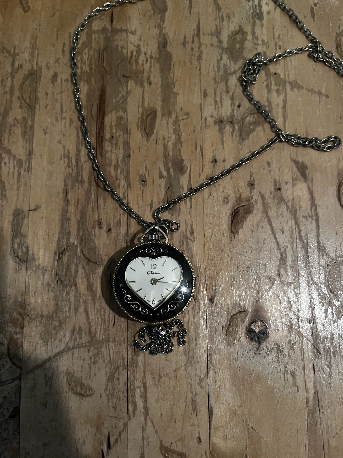 Chateau 1970s Gold Watch Pendant