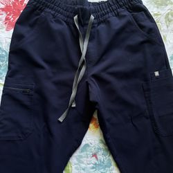 FIGS Uman Relaxed Jogger Scrub Bottom - Navy Blue - Medium - Women’s
