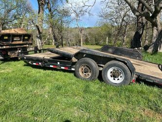 Old 7x20 Iron Bull Tilt Deck Trailer