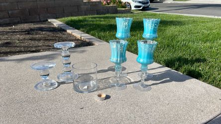 Glass Candle Holders