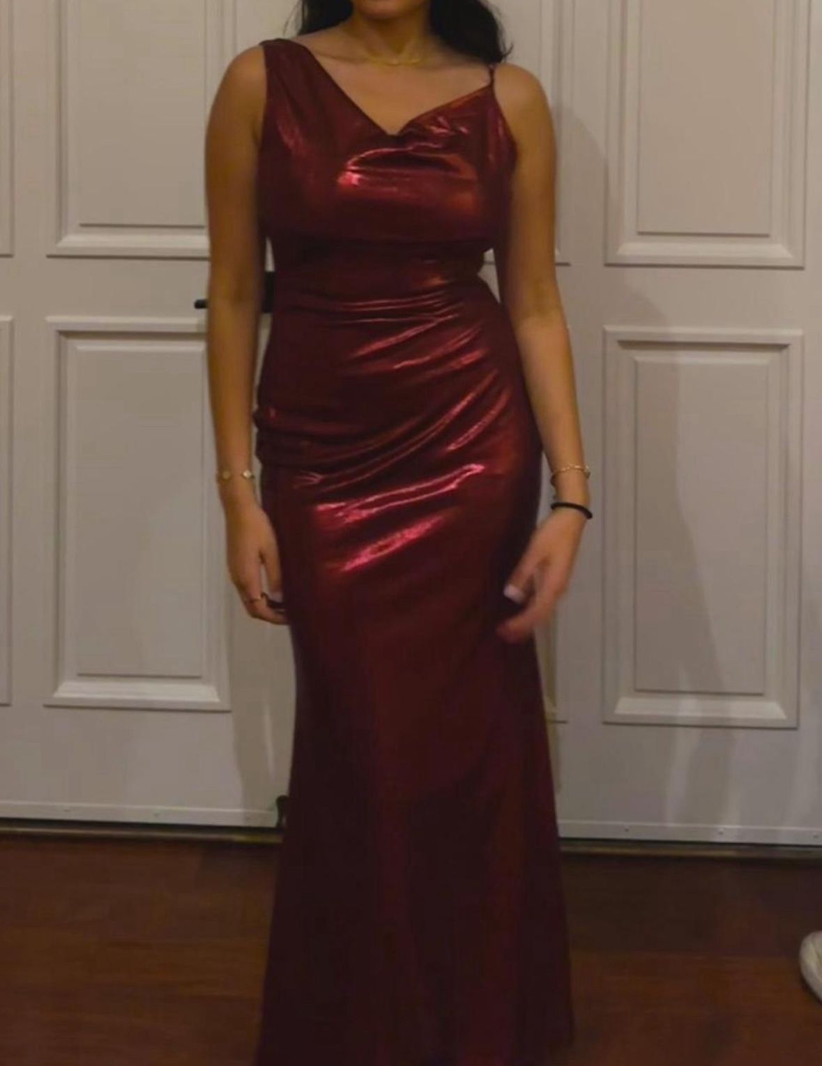 Red shimmery Club London Long/Full length Dress