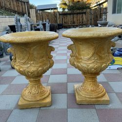 New Flower Pots Made Out Of Cement Perfect Gift 💝 