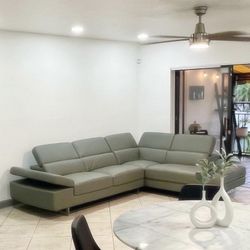 Leather Sectional 