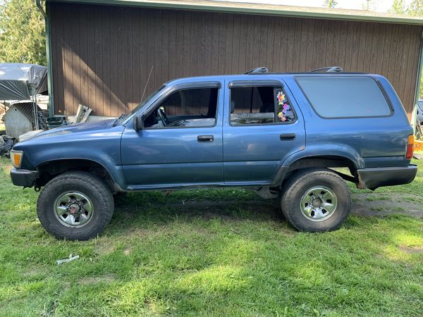 91 Toyota 4Runner 22re 5spd for Sale in Eatonville, WA