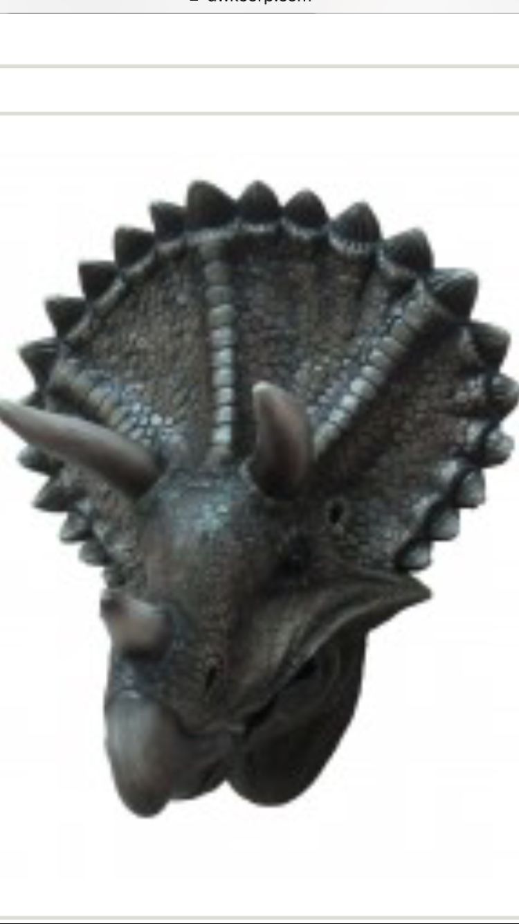 Triceratops Dinosaur Wall Decor. Realistic look