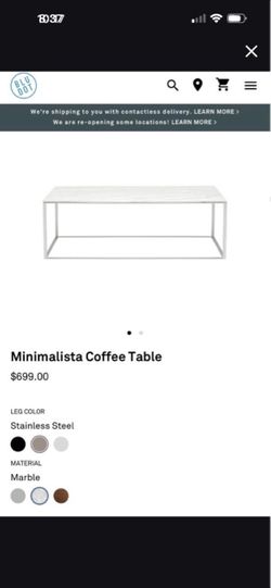 Blu Dot Minimalista Coffee Table
