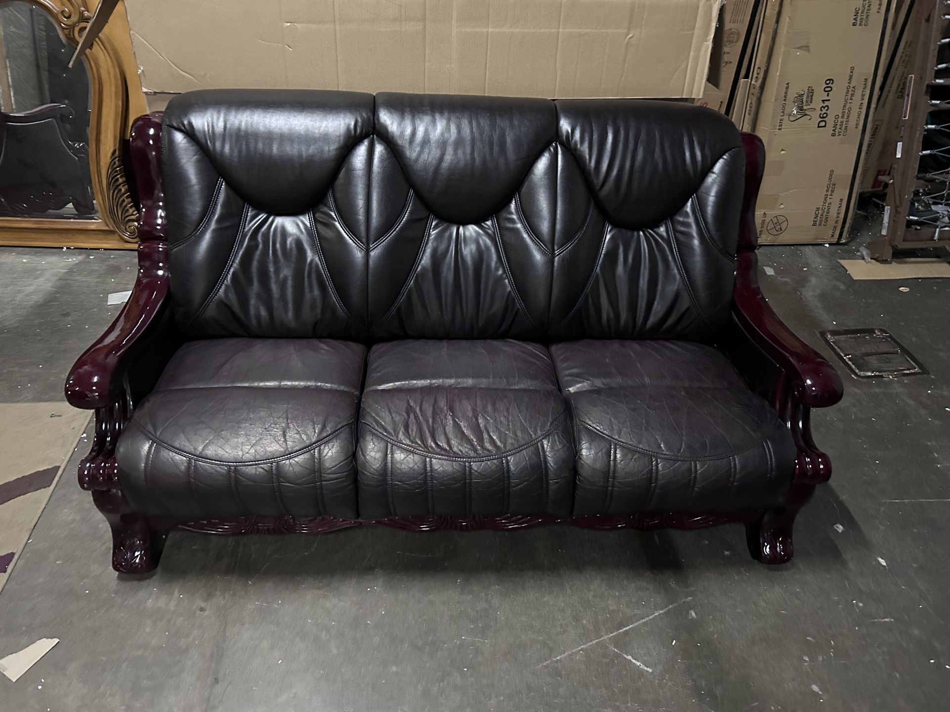 Two piece sofa loveseat