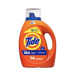 SALE: Tide He Liquid Detergent, Original - 84 Fl. Oz.
